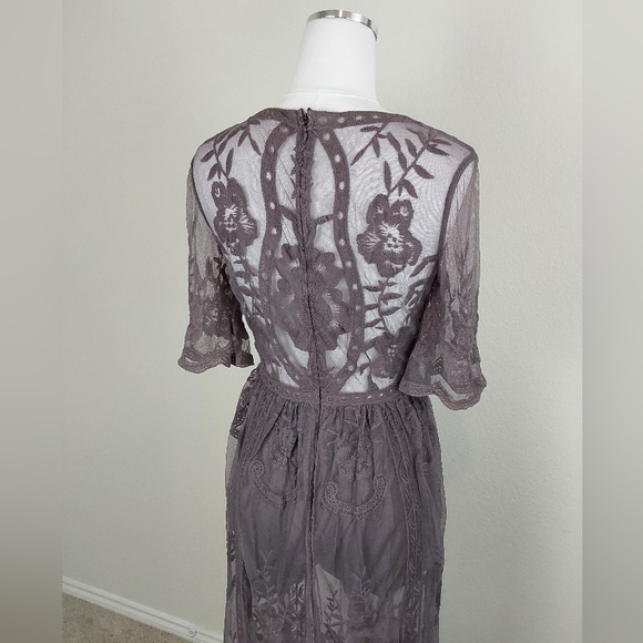 Wishlist Purple Overlay Lace Romper - Picture 9 of 14